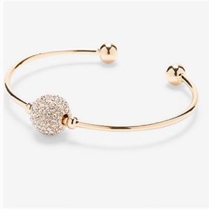 Express Gold Tone Cuff Bracelet